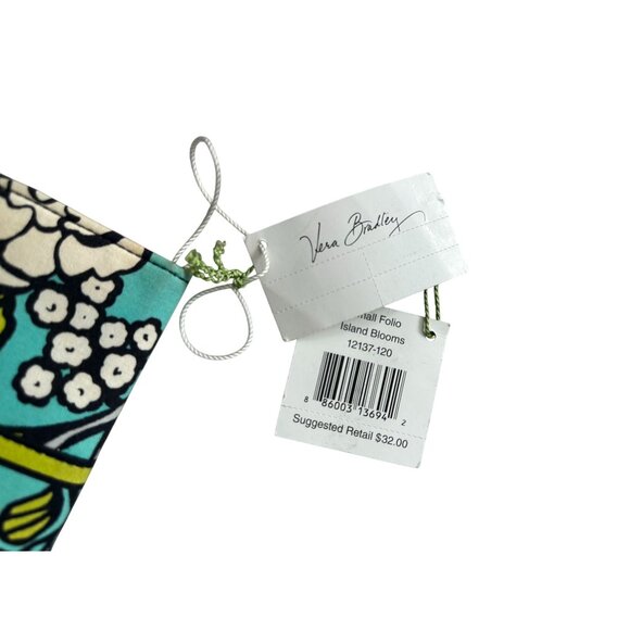 VERA BRADLEY Island Blooms Small Folio Clutch NEW NWT - Picture 6 of 8